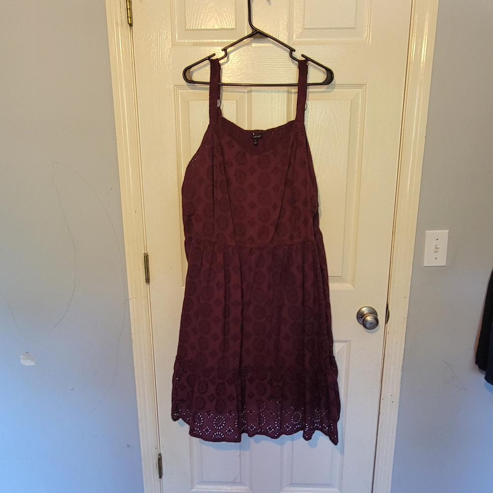 Lane Bryant Purple Midi Dress